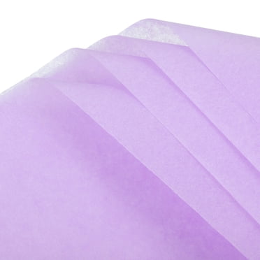 Unique Bargains 50 Sheets Light Purple Waterproof Tissue Paper 20x14 Inch Tissue Gift Wrapping Paper for Florist Bouquet Supplies
