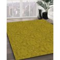 thumbnail image 3 of Ahgly Company Tapis d'Intérieur Lavable en Machine Carré Jaune Transitionnel, 3 Pieds Carré, 3 of 7