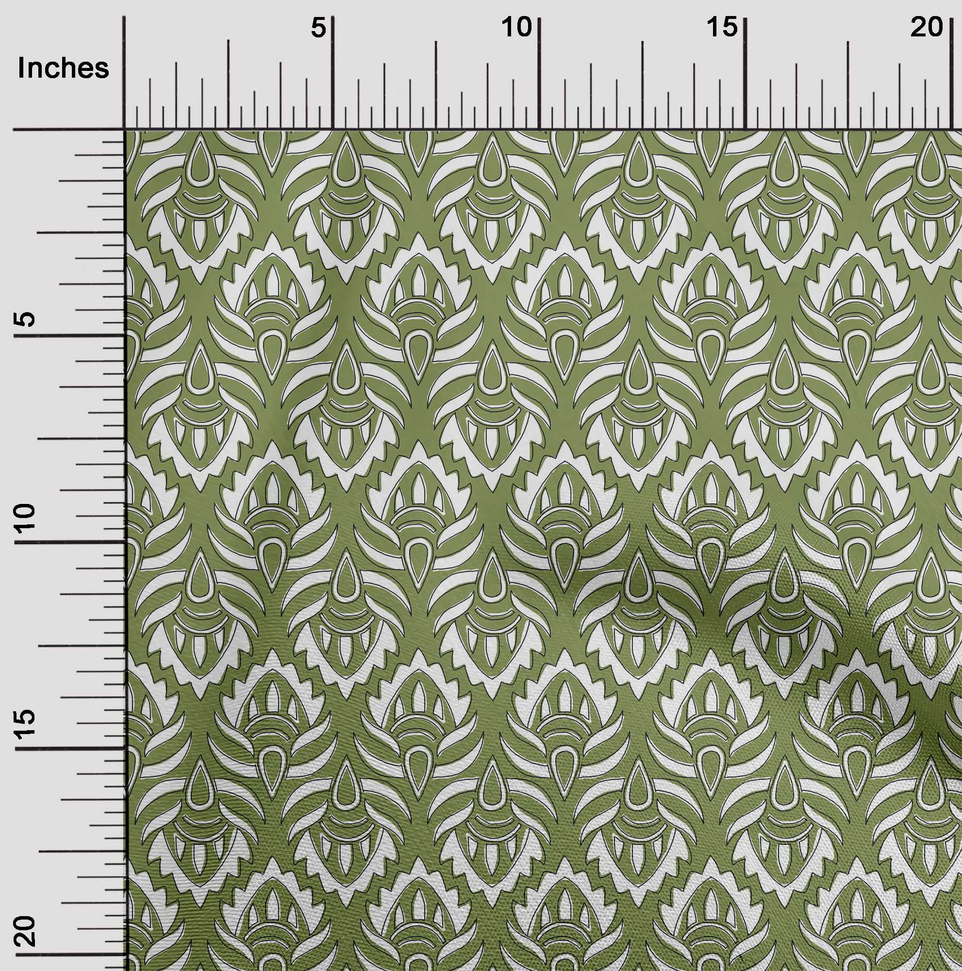 oneOone Viscose Chiffon Fabric Floral Block Print Fabric By Yard 42 Inch Wide