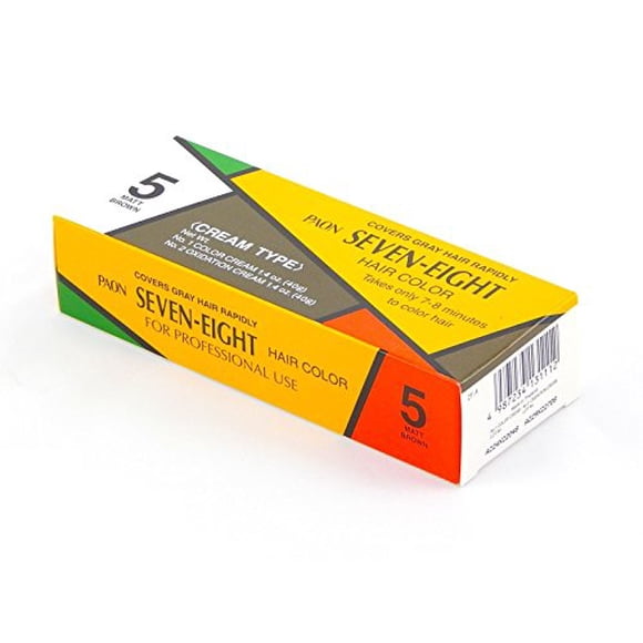 12 PCS PAON SEVEN-EIGHT CREAMY TYPE HAIR COLOR MATT BROWN #5