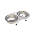 thumbnail image 1 of Van Ness Double Stainless Steel Dish with Rack, 1 of 1