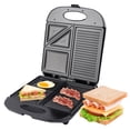thumbnail image 1 of 1400W Grill Machine Waffle Maker with Iron Non-Stick Coating and, 1 of 8