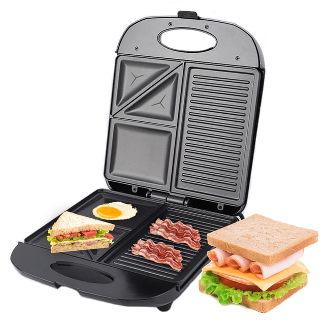1400W Grill Machine Waffle Maker with Iron Non-Stick Coating and