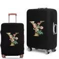 thumbnail image 1 of Luggage Cover Protective Suitcase Trolley Case Dust Cover 18 To 28 Inch Golden Flower Series Pattern Elastic Travel Protective 8Golden flower Y M, 1 of 6