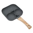 thumbnail image 4 of Divided Grill Frying Pan, Energy Saving Oil Free Healthy Uniform Heating Egg Burger Cooker  For Pancakes For Making Breakfast, 4 of 8