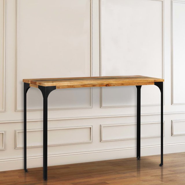vidaXL Table Console 120x35x76 cm Bois Massif Recyclé