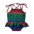 thumbnail image 1 of Maillot de Bain pour Tout-Petites Fille Léopard à Bretelles Sans Manches, 1 of 6