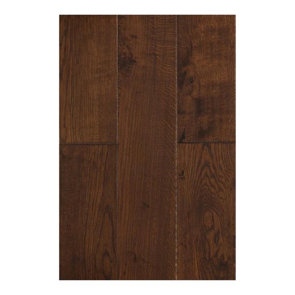 Pemberly Row Traditional 1/2x7" Hardwood Flooring in Oak Rosewood