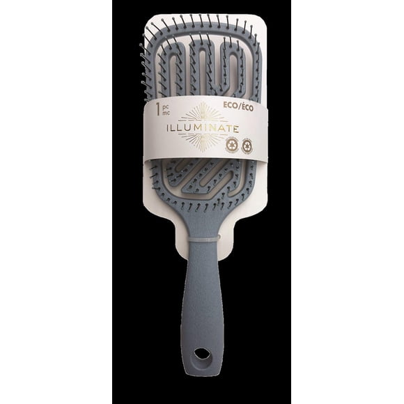 Illuminate square hair brush