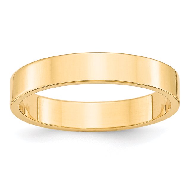 14KY 4mm LTW Flat Band Size 9.5 Size 9.5