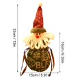 thumbnail image 3 of Oleegame 1PC Christmas Drawstring Bag 3D Design Fabric Gift Bags For Favors And Decorations Super Cute Snowman, 3 of 9