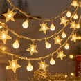 thumbnail image 1 of String Lights  20 Feet 40 Led Fairy Lights  Waterproof Hanging Light for Indoor Outdoor Party  Tree Decorations  Warm White  Battery Operated, 1 of 4