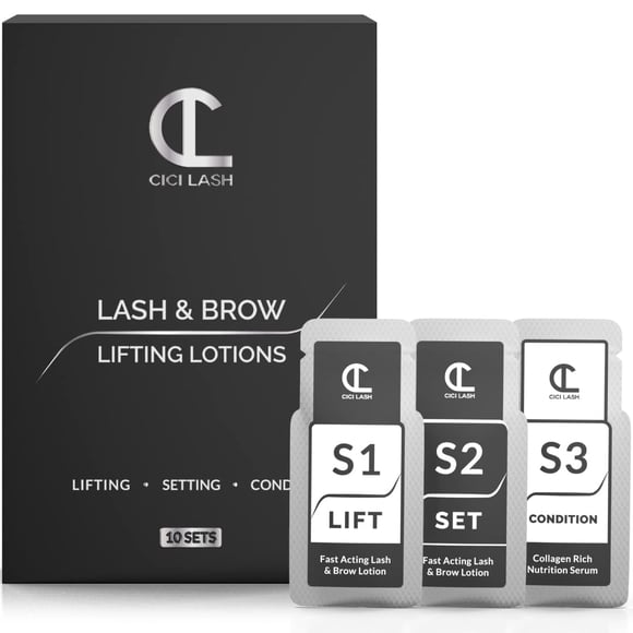 10 Sets Of Lash Lift & Brow Lamination Lotions For Professionals | Instant Perming, Lifting & Curling for Eyelashes & Eyebrows | Salon Results Lastin