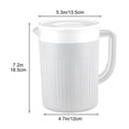 thumbnail image 3 of Dvruxg Plastic Pitcher with Lid, Perfect for Mixing Hot/Cold Beverages, Juice, Lemonade, Ice Tea, Water Jug, 3 of 5