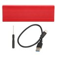 thumbnail image 2 of Boîtier M.2, Boîtier SSD 10Gbps USB 3.1 avec Indicateur DEL pour 2230mm Noir, Argent, Rouge, Bleu, 2 of 8