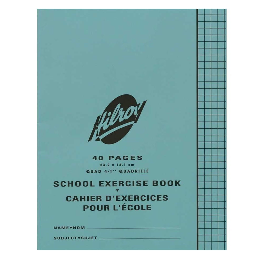 Hilroy 40 Pages Quad ruled Blue Cover Exercise Notebook