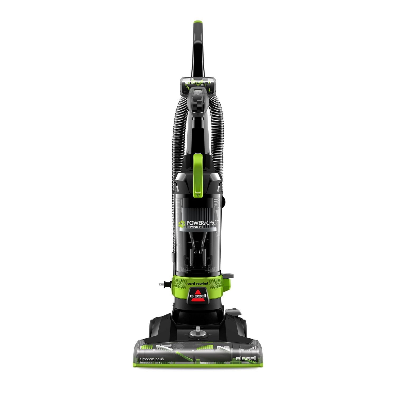 Aspirateur vertical sans sac à enrouleur pour dégâts d’animaux PowerForce® de BISSELL®