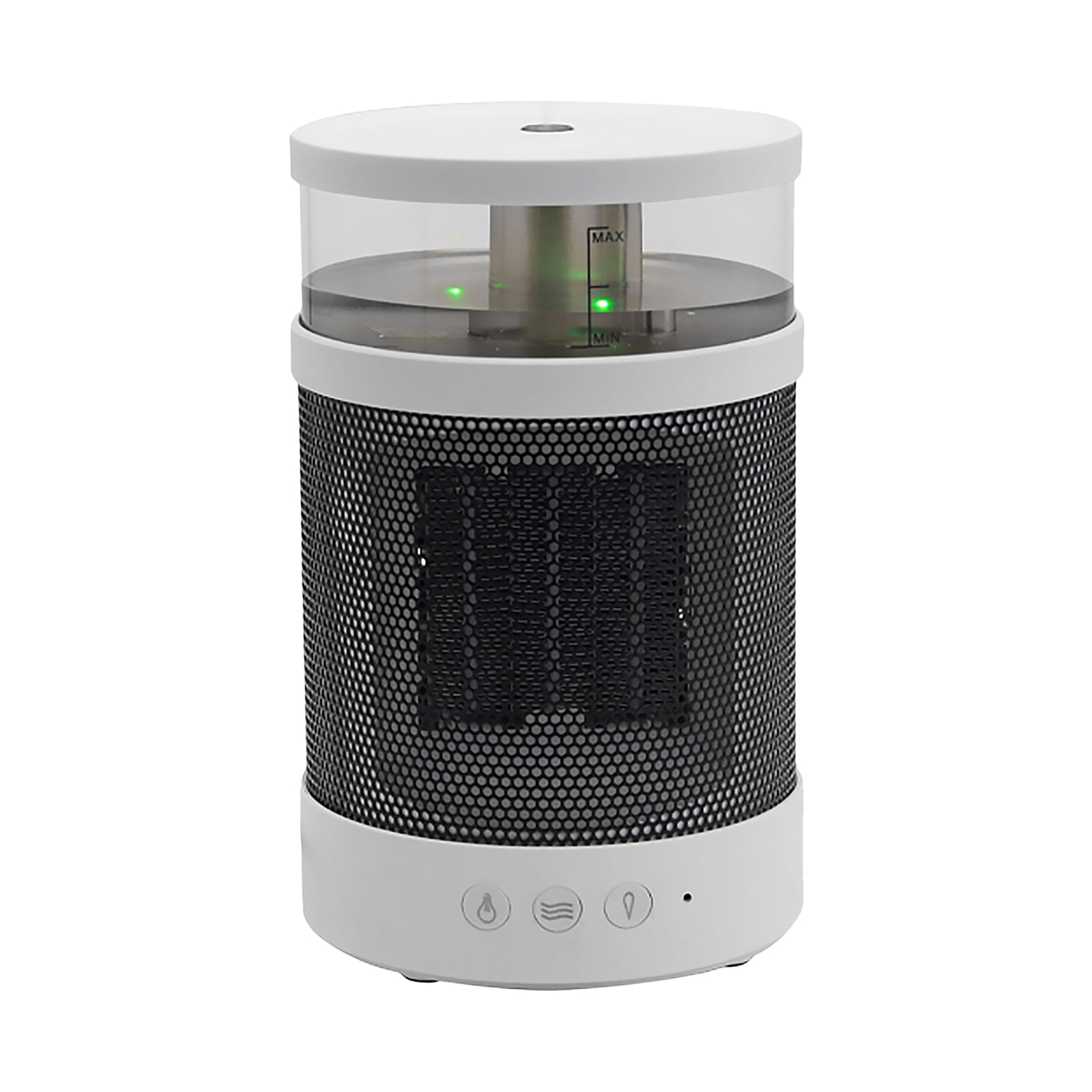 3 In 1 Space Heater Humidifier Colorful Night Light 800W PTC Fast Heating Small Heater Personal Desk Heater with Tip-Over Protection for Home Office Room Indoor Use