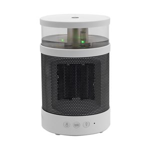 3 Dans 1 Space Humidificateur de chaleur Lumière de nuit colorée 800W PTC Chauffage rapide petit chauffage personnel bureau chauffage avec la protection de pointe pour la maison bureau chambre à usage intérieur