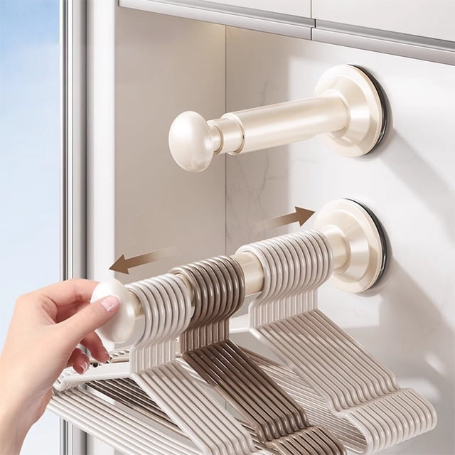 ZZkhGO Hanger Organizer, Extendable Stacker with Magnetic Base, Space Saving Hanger Organizer for Laundry Room Washer Dryer