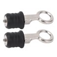 thumbnail image 1 of 2PCS Boat Plug Snap Handle, Boat Plugs Snap Handle Drain Plug, Stainless Steel Drain Snap Plug Rubber Boat Plug, Marine Boat Drain Twist Plug, Marine Boat Rubber Plug, 1 of 7