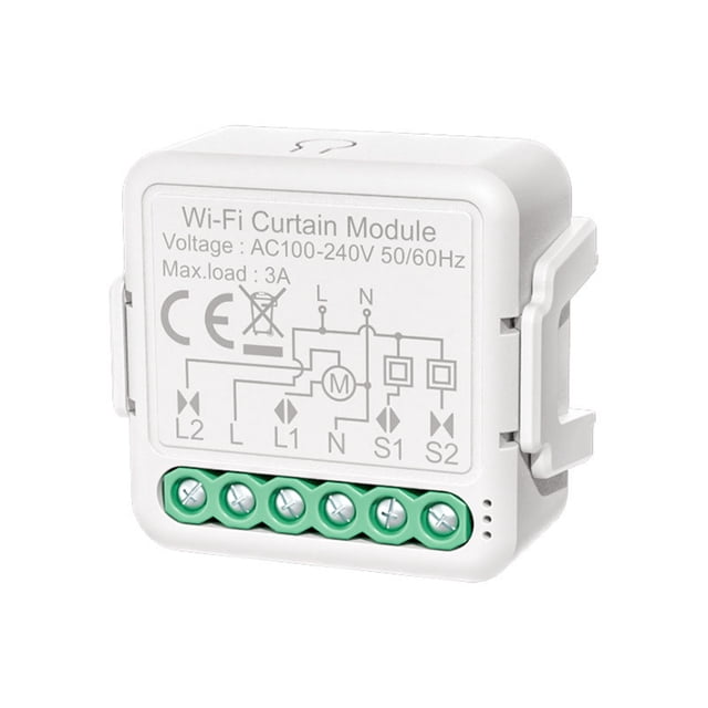 Yeacher WiFi Smart Curtain Switch Module APP Remote Control Voice Control Timing Group Sharing Compatible with Echo Home for Home Office