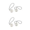 thumbnail image 4 of yingyy 1/2/3/5 2pcs Rideau Tieback Ronde Polyester Remplacement Simple Style Ménage Cuisine Parasol Drapé Fixation Fixation Lumière Argent 2PCS, 4 of 6