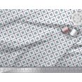 thumbnail image 2 of Soimoi Blue Modal Satin Fabric Jaal Jamdani Decor Fabric Printed Yard 42 Inch Wide, 2 of 3