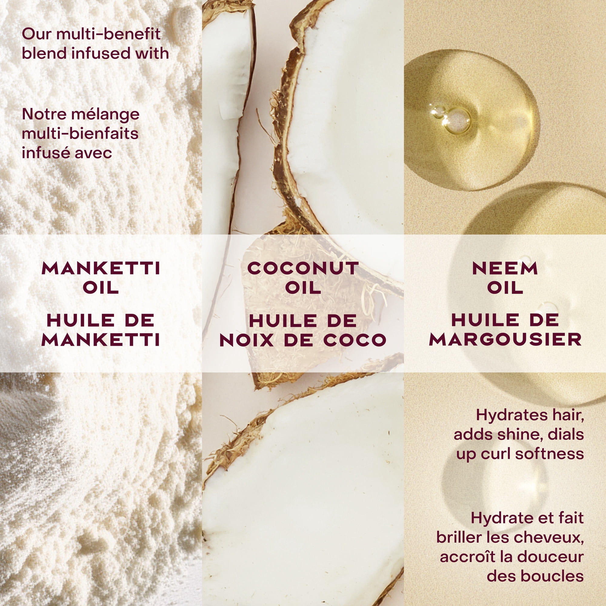 SheaMoisture Huile Capillaire Légère Lisse et Brillante Noix de Coco et Hibiscus, 97 ml