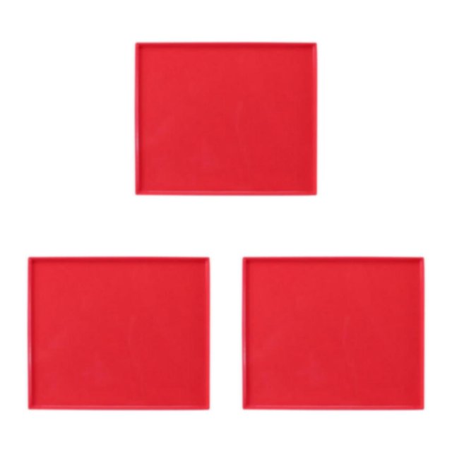 mmirethe Plaque de Cuisson en Silicone Durable pour Gâteau Antiadhésif Cuisson Résistant à la Chaleur Rouge 26x31cm 3Set