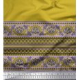 thumbnail image 2 of Soimoi Modal Satin Fabric Dot & Swirl Panel Print Fabric by The Yard 42 Inch Wide, 2 of 3