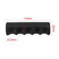 thumbnail image 1 of 2 Pcs Poignées en Caoutchouc pour Brouette, Tubes Ronds Poignées de Remplacement Noires, 1 of 7