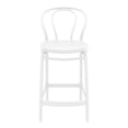 thumbnail image 4 of Compamia Victor Tabouret de Comptoir Contemporain en Résine pour Intérieur et Extérieur - Ensemble de 1, Blanc, 4 of 6