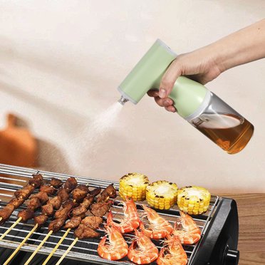 Suncoda Spray Bottle, Electric Oil Spray Pot for Outdoor Convenient Barbecue Glass Oil Control Bottle Food Grade Household Kitchen Atomized Oil Spray Pot