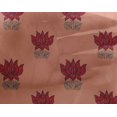 thumbnail image 4 of oneOone Georgette Viscose Fabric Leaves & Lotus Block Fabric Prints By Yard 42 Inch Wide, 4 of 4