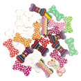 thumbnail image 1 of jifeng 100x Boutons en Bois Colorés Forme d'Os de Chien Fait Main 2 Trous Ornement pour Robe, 1 of 9
