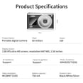 thumbnail image 3 of 4K Ultra HD Digital Camera, 60MP, 16X Zoom, Dual IPS Screens, Autofocus, Built-in Flash, Portable Vlogging Camera for Photography, 3 of 7