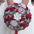 thumbnail image 1 of Baohd Wide Application Wedding Bouquets Elegant For All Occasions Low Maintenance wine red+ white 1Set, 1 of 6