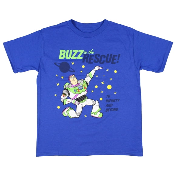 Disney Boy's Toy Story Buzz To The Rescue T-Shirt, LG 10/12