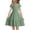 Green, variant on Pitauce Big Girls Summer Casual Dresses Crew Neck Lace Ruffle Short Sleeve Tiered T-Shirt Dress Flowy Swing Midi Dress Size 4-14 Years