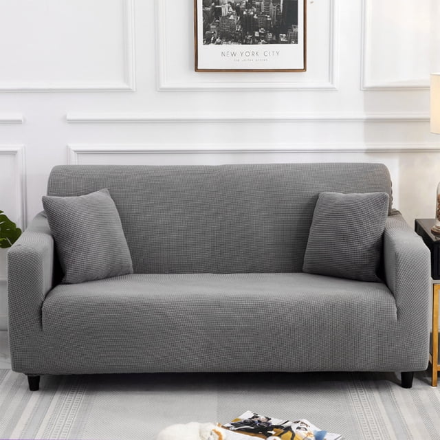 Ovzne Solid Color All Season Universal Sofa Cover Knitted Elastic All Wrap Sofa Cover Sofa Cushion Rocker Velvet Sofa Cover On Clearance