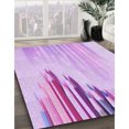 thumbnail image 3 of Ahgly Company Machine Washable Indoor Rectangle Transitional Heliotrope Purple Area Rugs, 5' x 7', 3 of 7