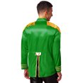 thumbnail image 2 of iiniim Mens 60s Hipper Costume High Slit Gold Trim Add Accessories Sergeant Icon Hippy Fancy Dress Up Green XL, 2 of 6
