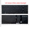 thumbnail image 5 of Clavier US RU pour MSI Crosshair 15 15-A11U 15-B12U B12UEZ GF66 MS-1582 GL66 GF76 GL76 MS-17L1 MS-17H3 V203222CK1 Rétroéclairé RU Blanc Rétroéclairé, 5 of 5