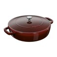 thumbnail image 1 of STAUB Braisières 3,7 L Fonte Ronde Sauté Pan Chistera, Rouge Grenadine, 1 of 6