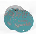 thumbnail image 2 of Inkdotpot Real Rose Gold Foil Let Love Sparkle Wedding Tags Favor Hang Paper Tags 50 Pieces, 2 of 6