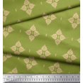 thumbnail image 3 of Soimoi Polyester Crepe Fabric Floral Block Print Fabric by The Yard 42 Inch Wide, 3 of 5