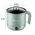 thumbnail image 2 of Matoen12 Portable Electric Hot Pot Cooker, 110V 1.7L 600W/800W 2-Power Settings Household Ramen Pot Rice Cooking Pan for Steaming, Frying, Porridge & Soup, Kitchen Supplies, 1PC, Green, 2 of 9