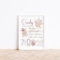 thumbnail image 1 of Framed Print, Floral Birth Stat, Baby Gift, Gift for new parents, 1 of 3