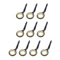 thumbnail image 3 of 10Pcs Stainless Steel Fishing Rods Leader Knee Fishing Lace Rings Set for Bars, 10, 3 of 8
